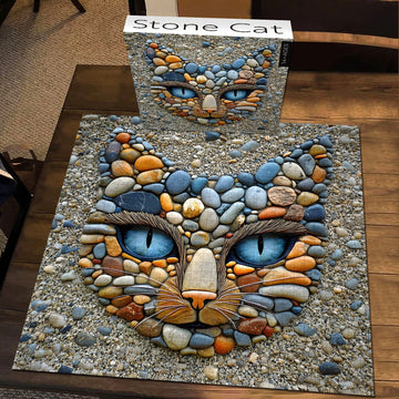 Puzzle gatto in pietra puzzle 1000 pezzi